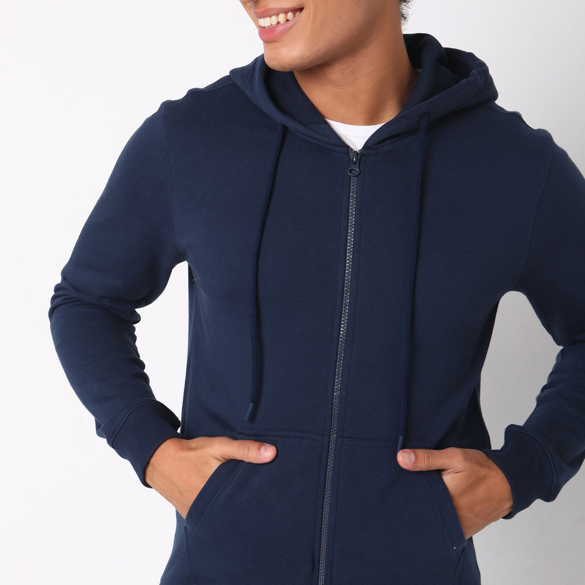 Regular Fit Solid Sweatshirt