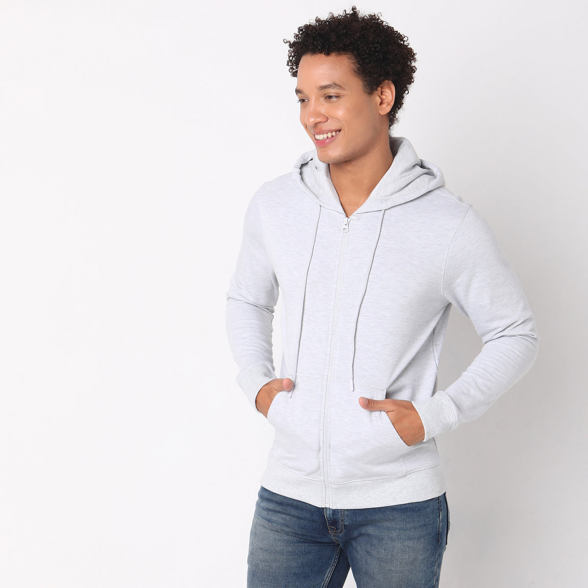 Regular Fit Solid Sweatshirt