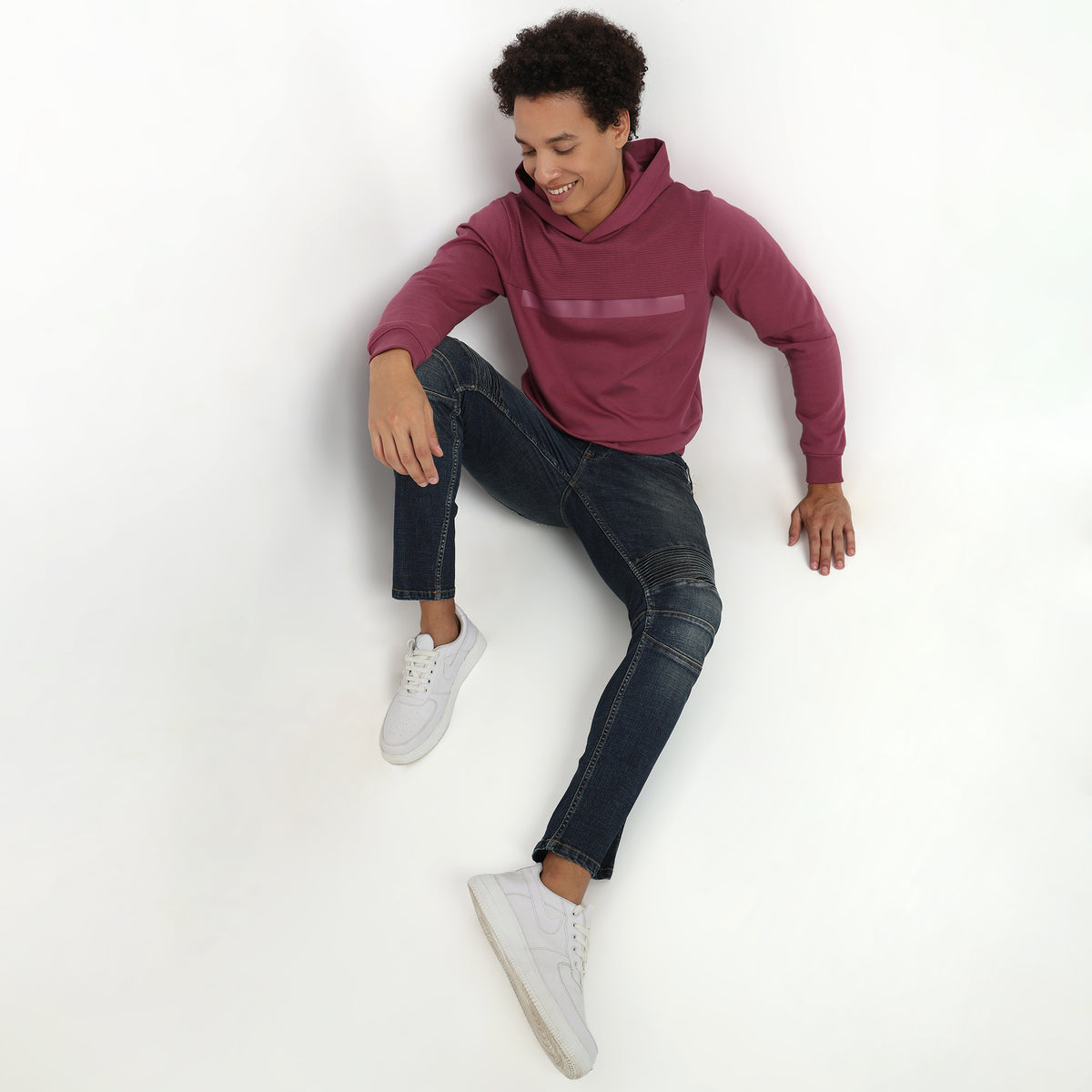 Regular Fit Solid Sweatshirt