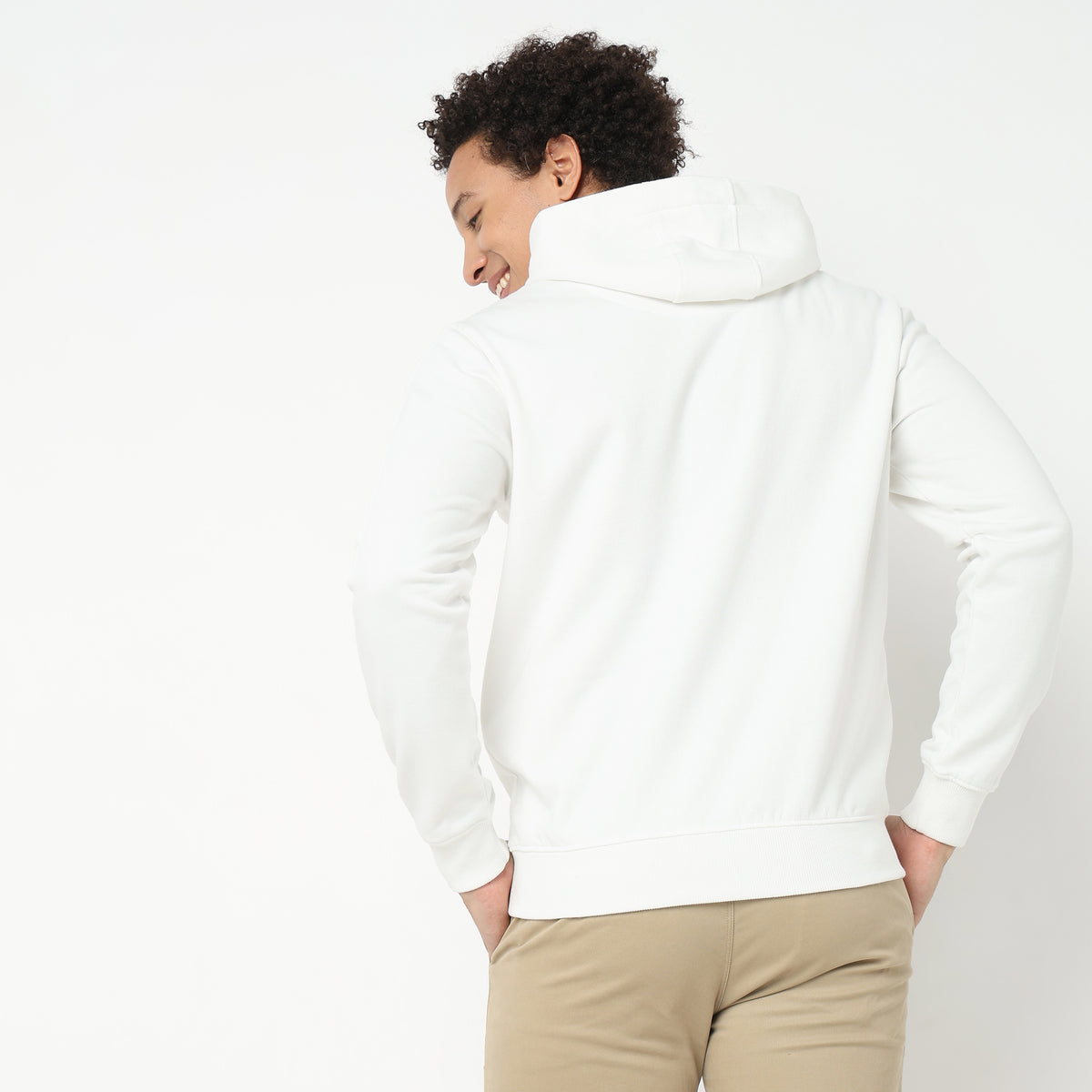 Regular Fit Solid Sweatshirt