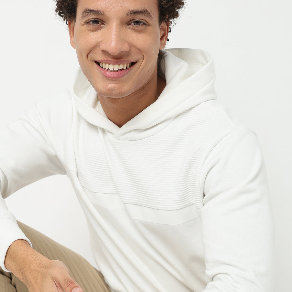 Regular Fit Solid Sweatshirt