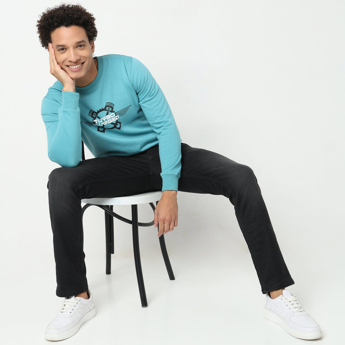 Regular Fit Graphic Sweatshirt