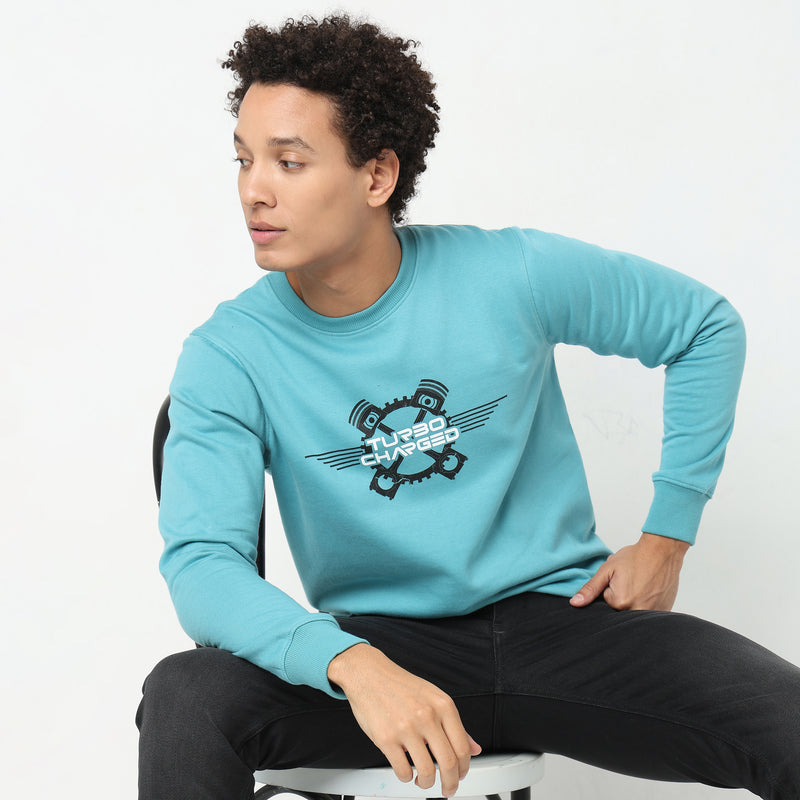 Regular Fit Graphic Sweatshirt