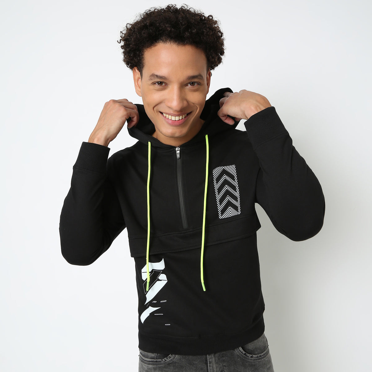 Regular Fit Solid Sweatshirt