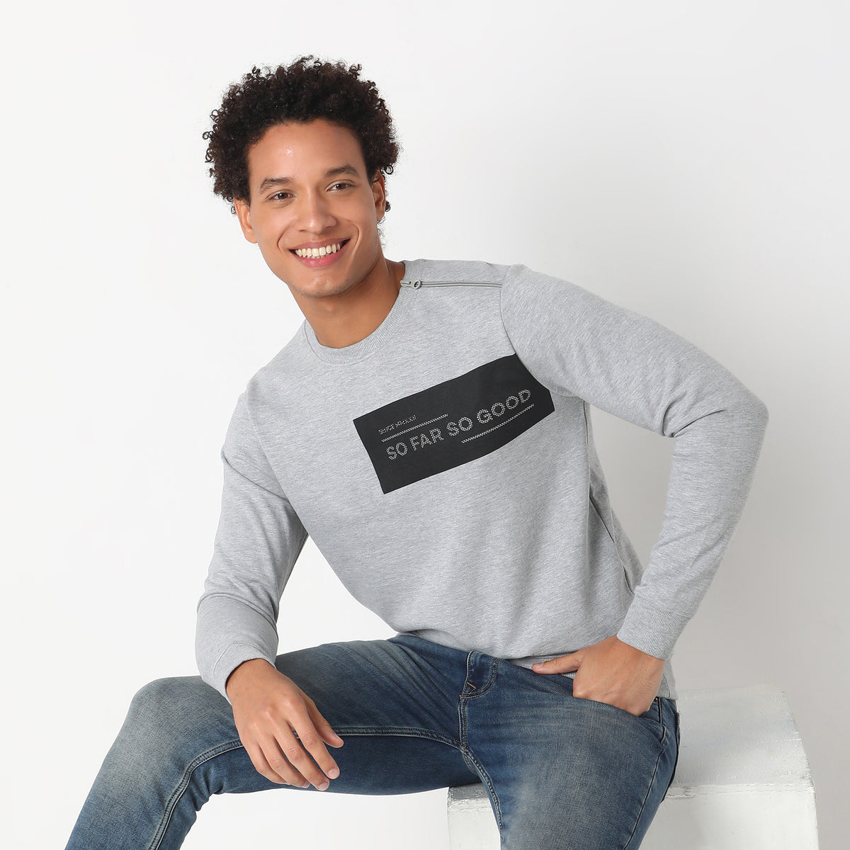 Regular Fit Graphic Sweatshirt