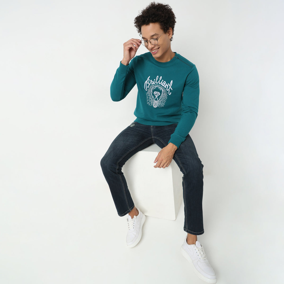 Regular Fit Graphic Sweatshirt