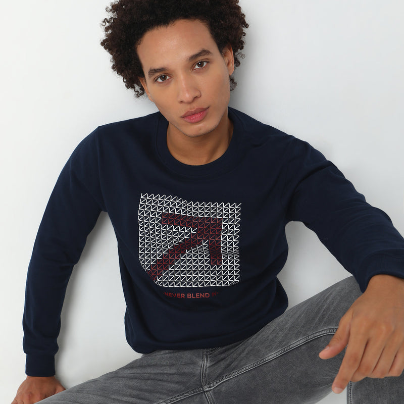 Regular Fit Graphic Sweatshirt