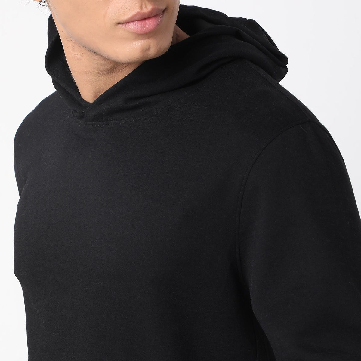 Regular Fit Solid Sweatshirt