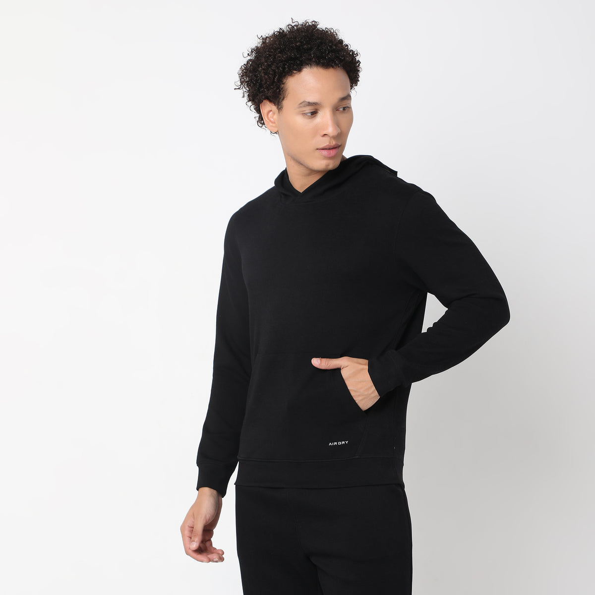 Regular Fit Solid Sweatshirt