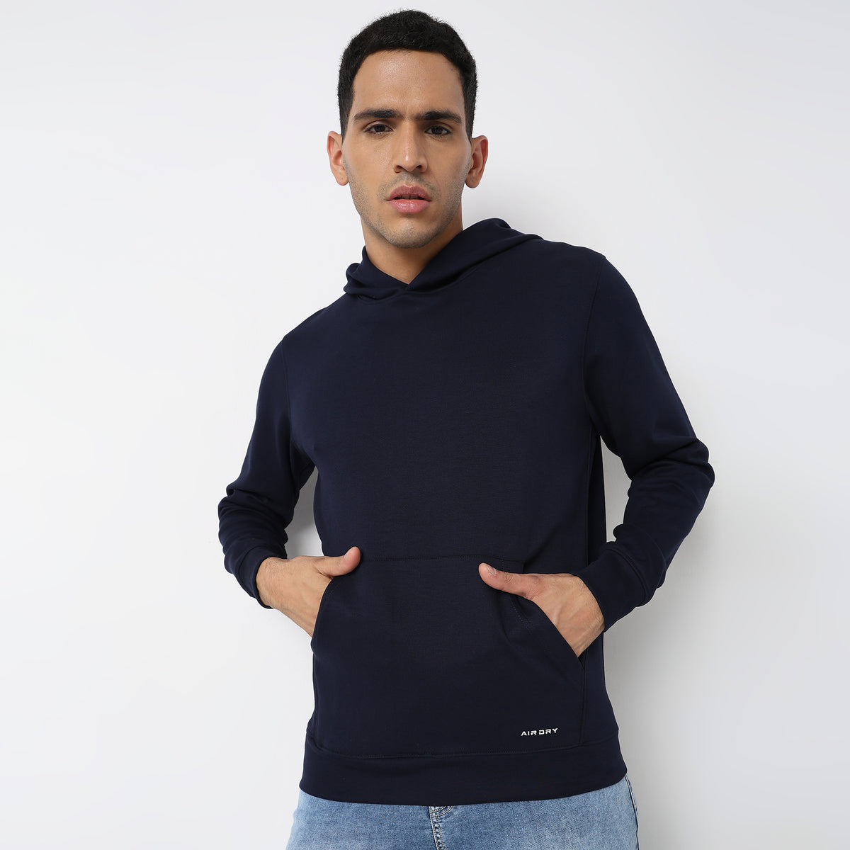 Regular Fit Solid Sweatshirt