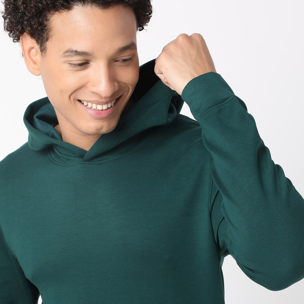 Regular Fit Solid Sweatshirt