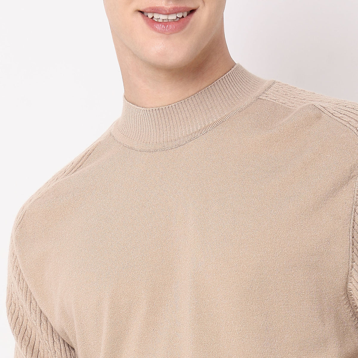 Slim Fit Solid Sweater