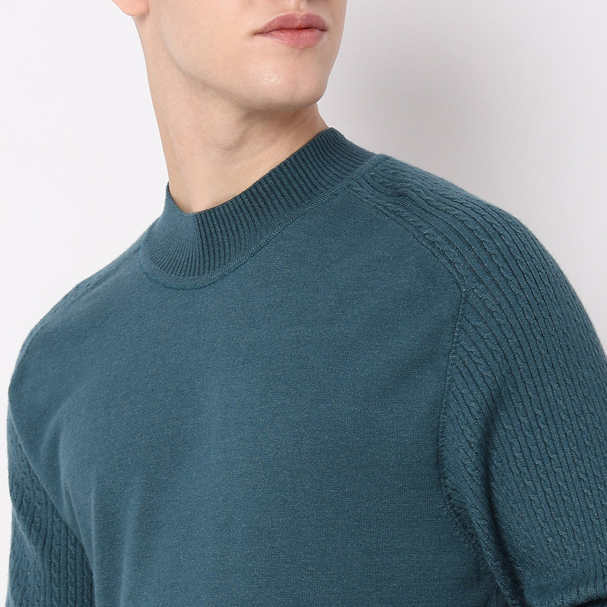 Slim Fit Solid Sweater