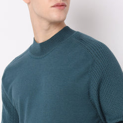 Slim Fit Solid Sweater