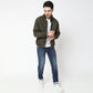 Men Wearing Regular Fit Solid Jacket