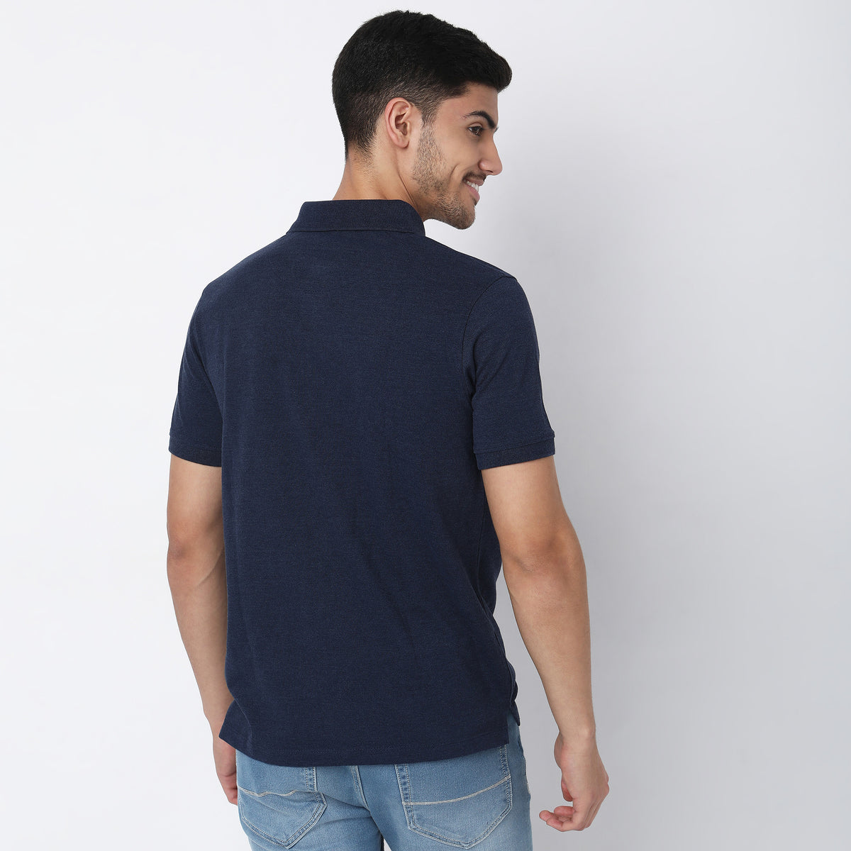 Regular Fit Solid Polo T-Shirt