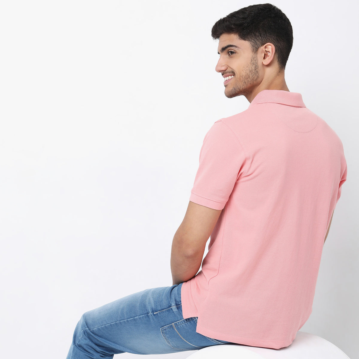 Regular Fit Solid Polo T-Shirt