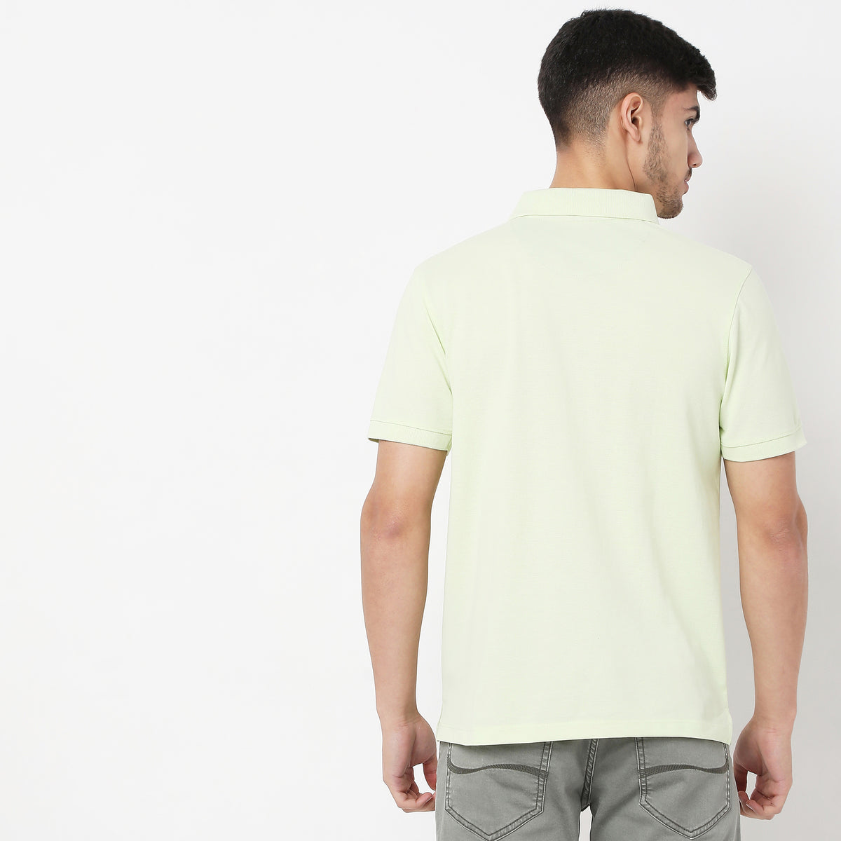 Regular Fit Solid Polo T-Shirt