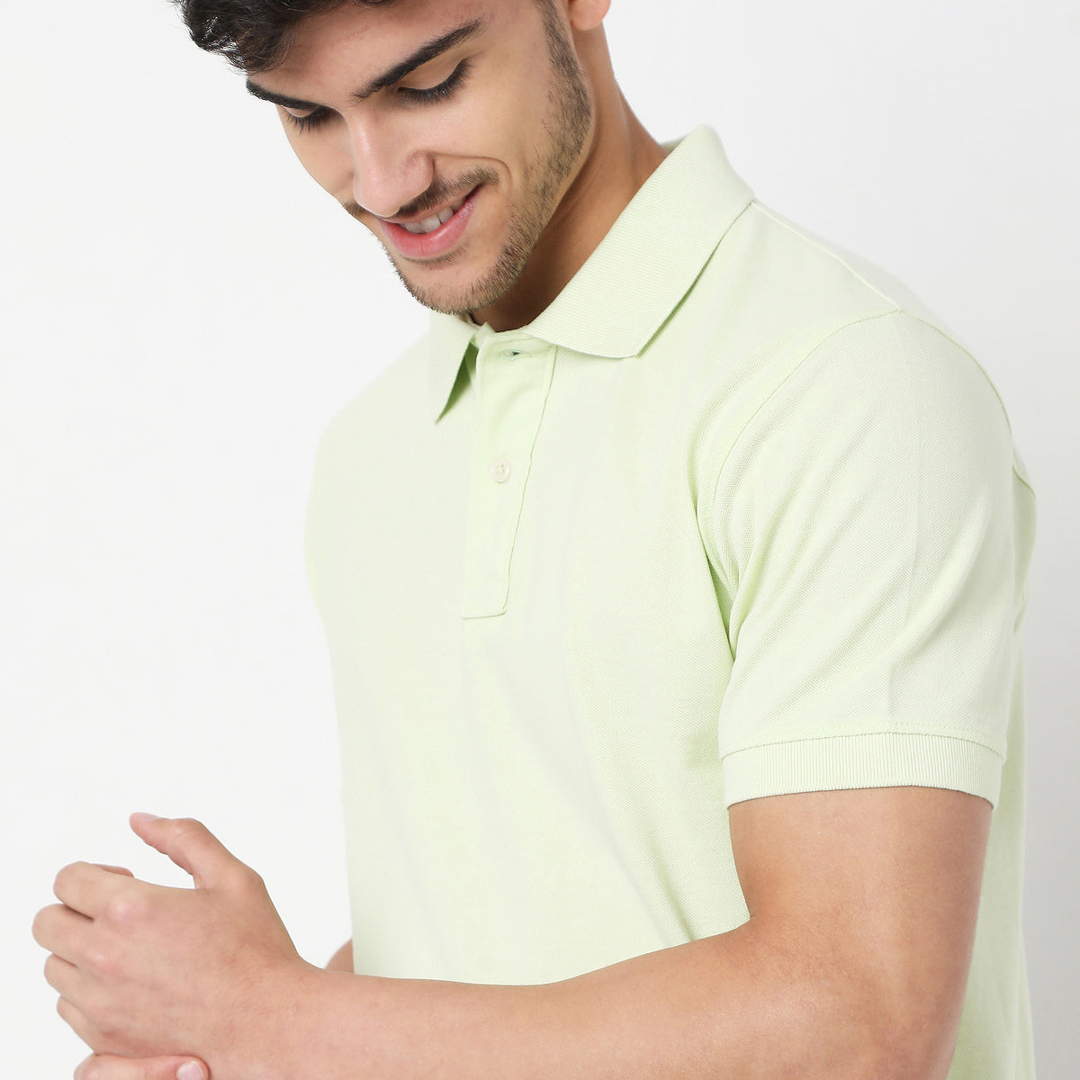 Regular Fit Solid Polo T-Shirt