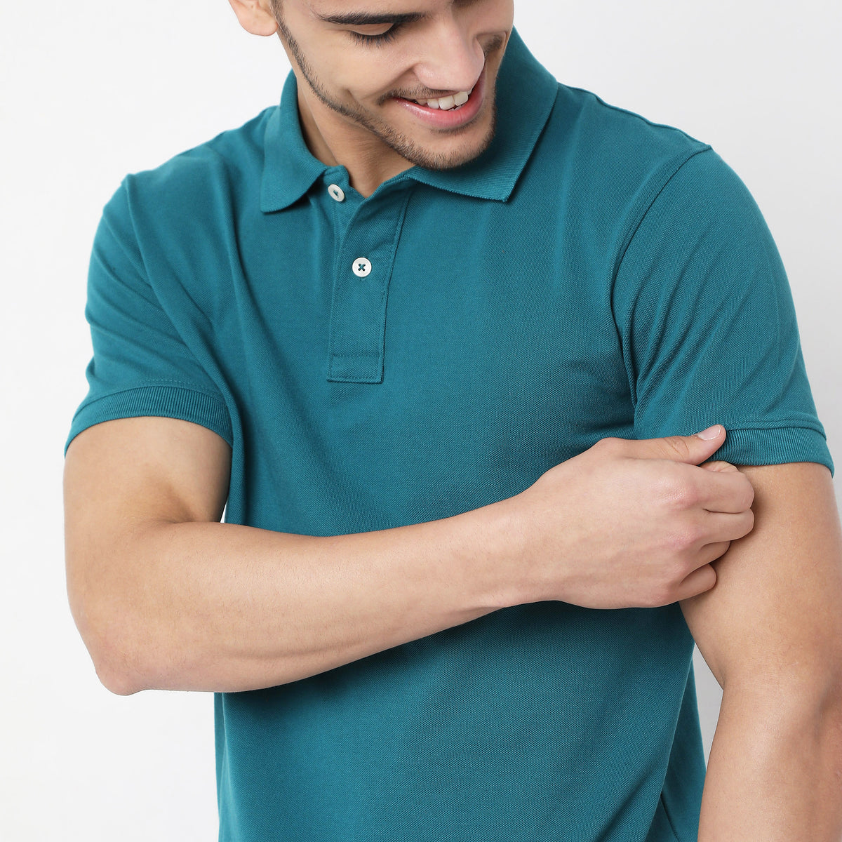 Regular Fit Solid Polo T-Shirt