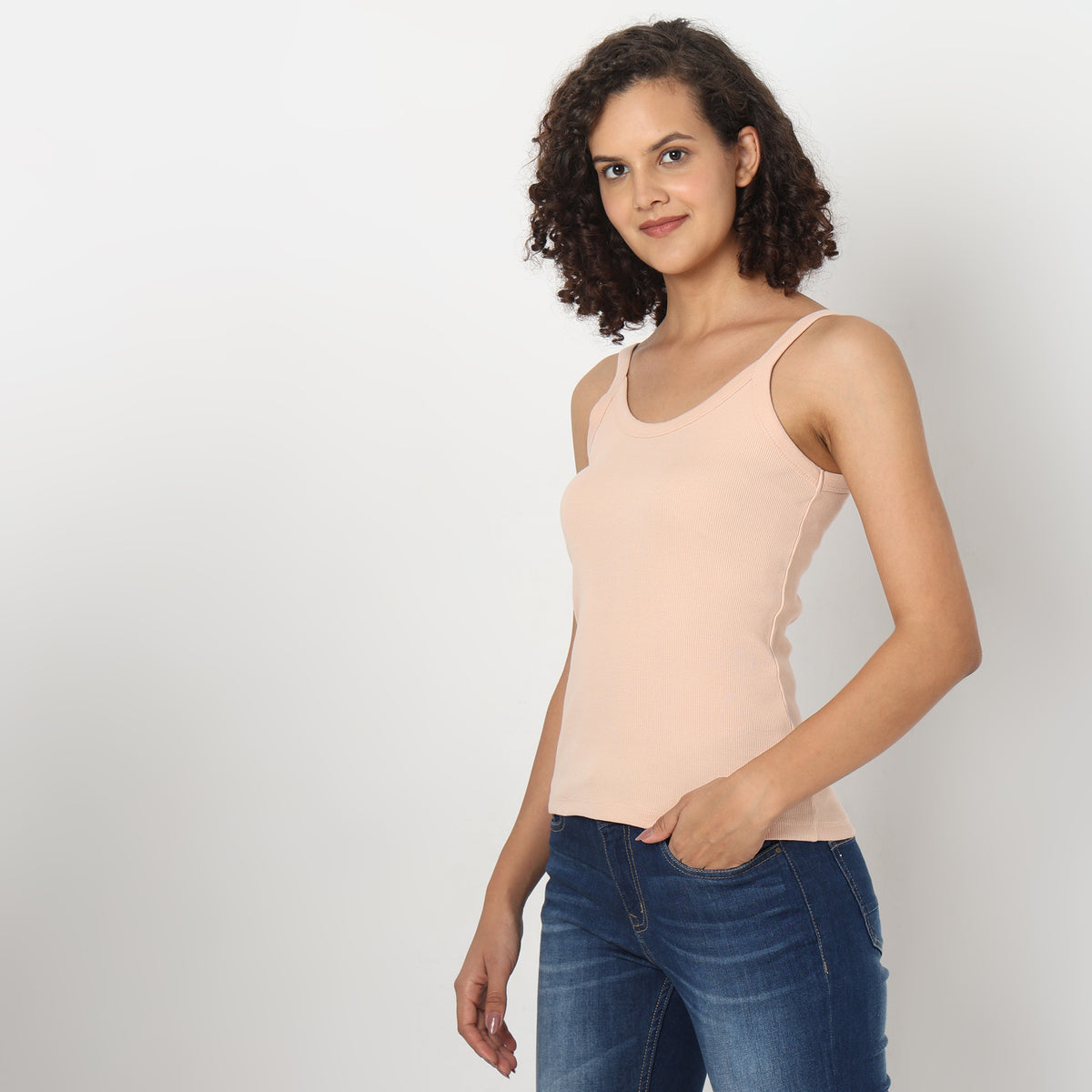 Regular Fit Solid Slip