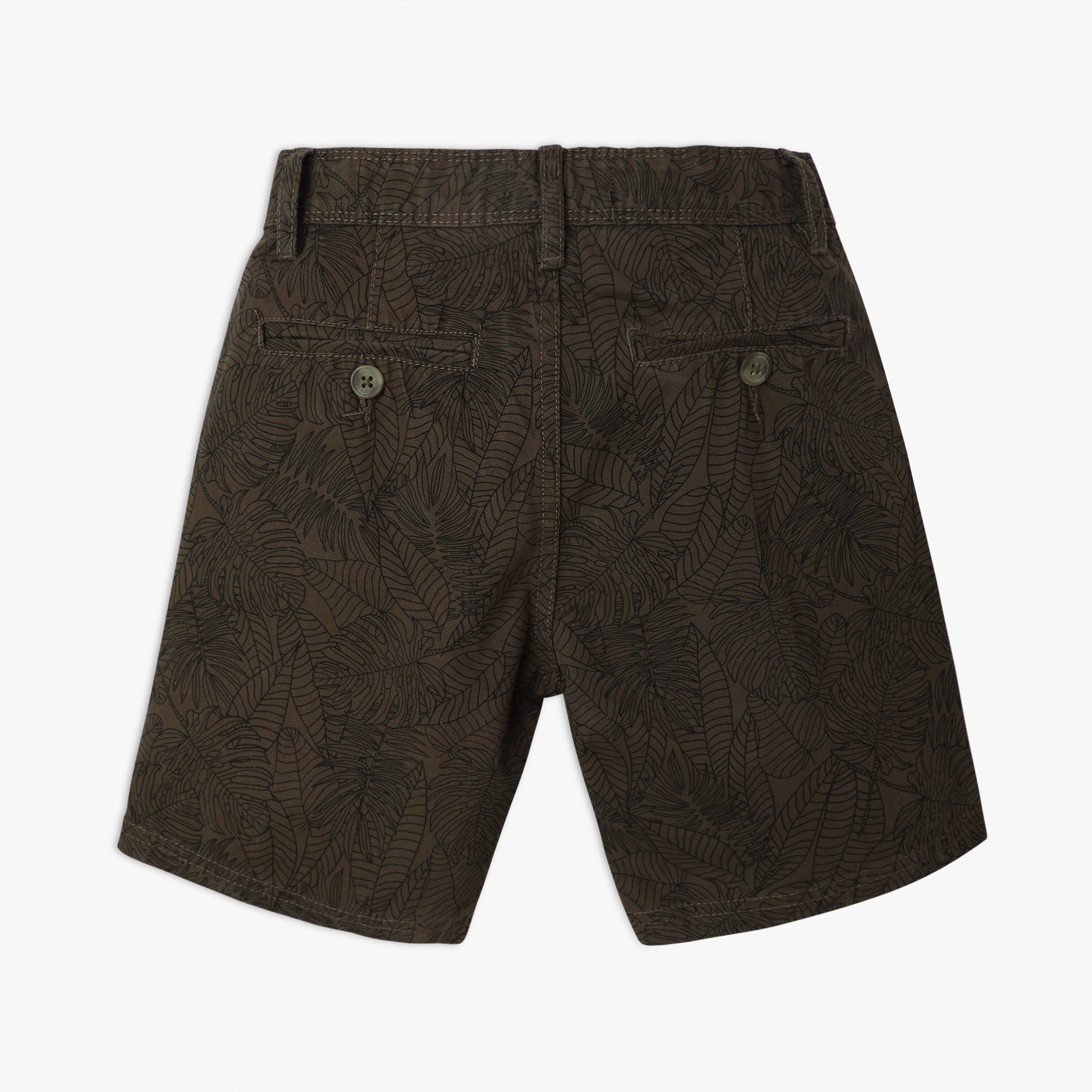 Boy's Regular Fit Printed Mid Rise Shorts