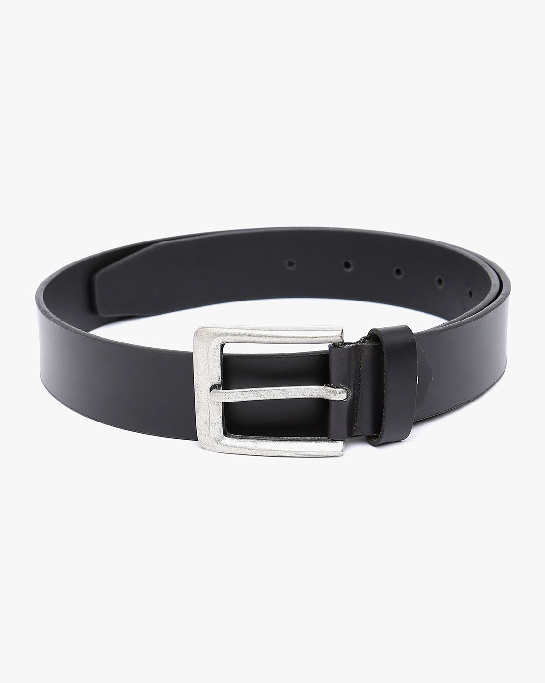 Men Wearing Geniune Leather Black Belts