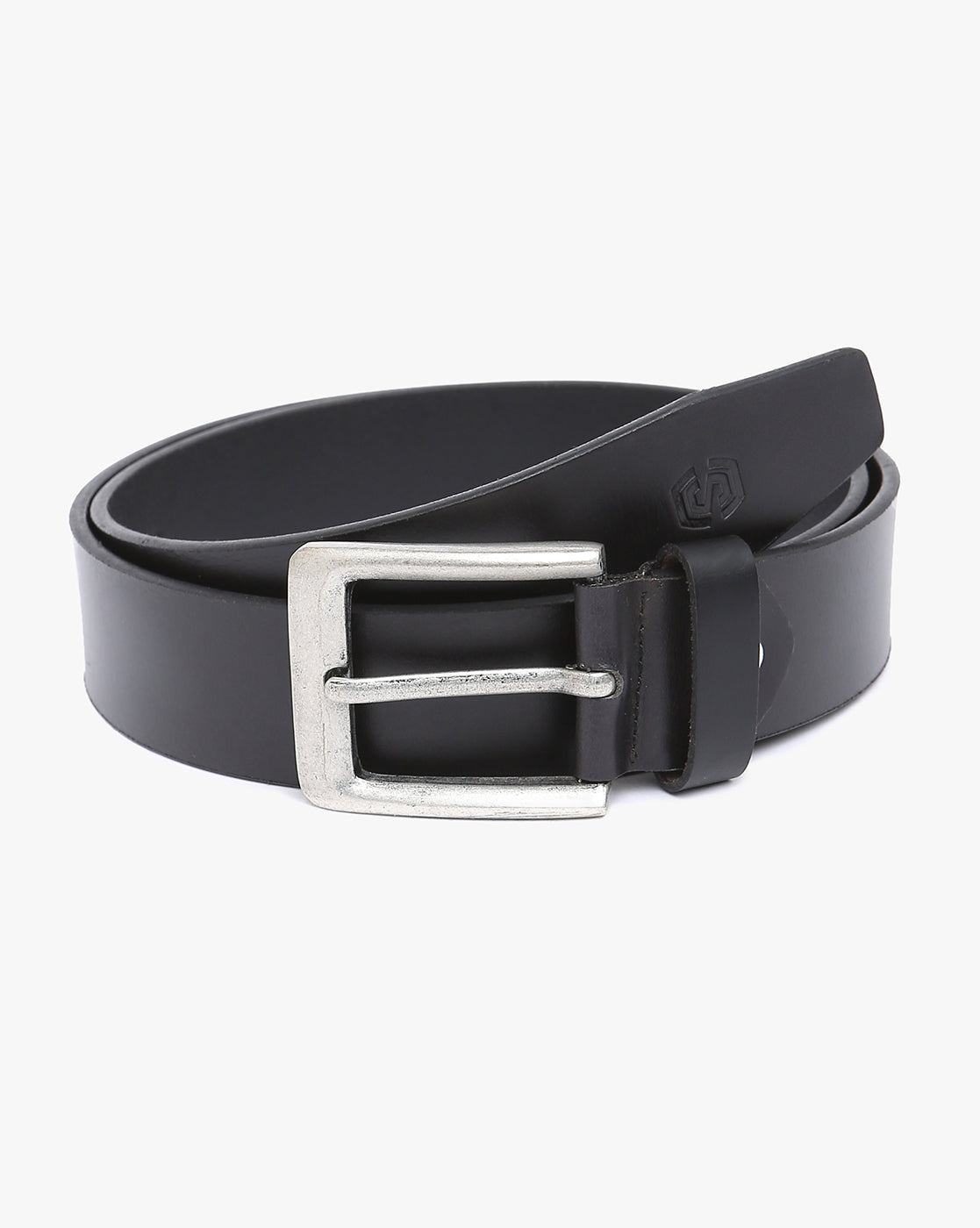 Men Wearing Geniune Leather Black Belts