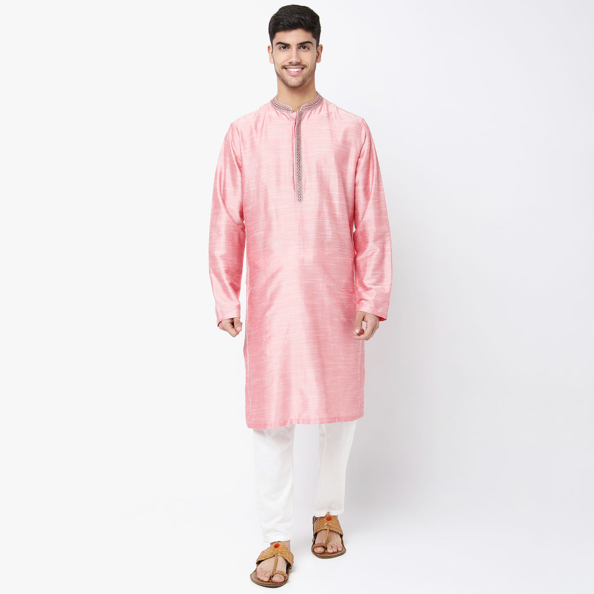 Regular Fit Embroidered Kurta