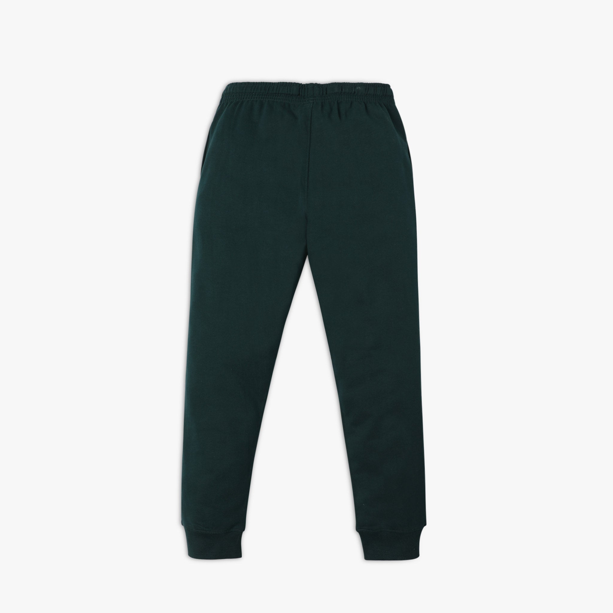 Boy's Regular Fit Solid Mid Rise Trackpants