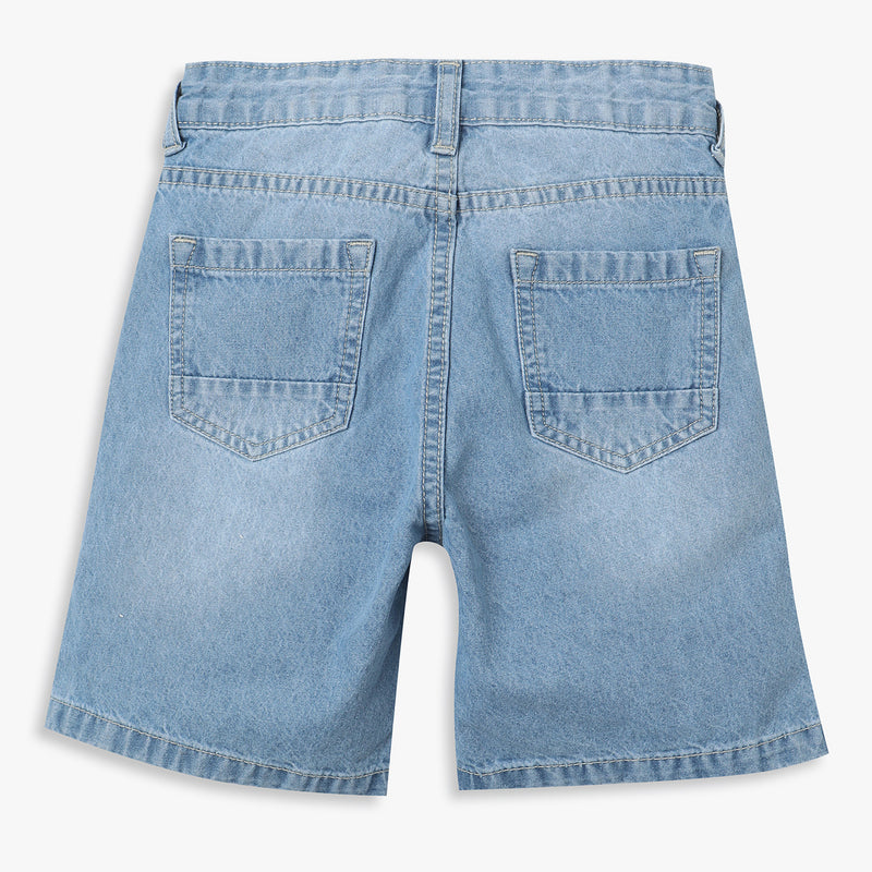 Boys Regular Fit Embellished Mid Rise Shorts