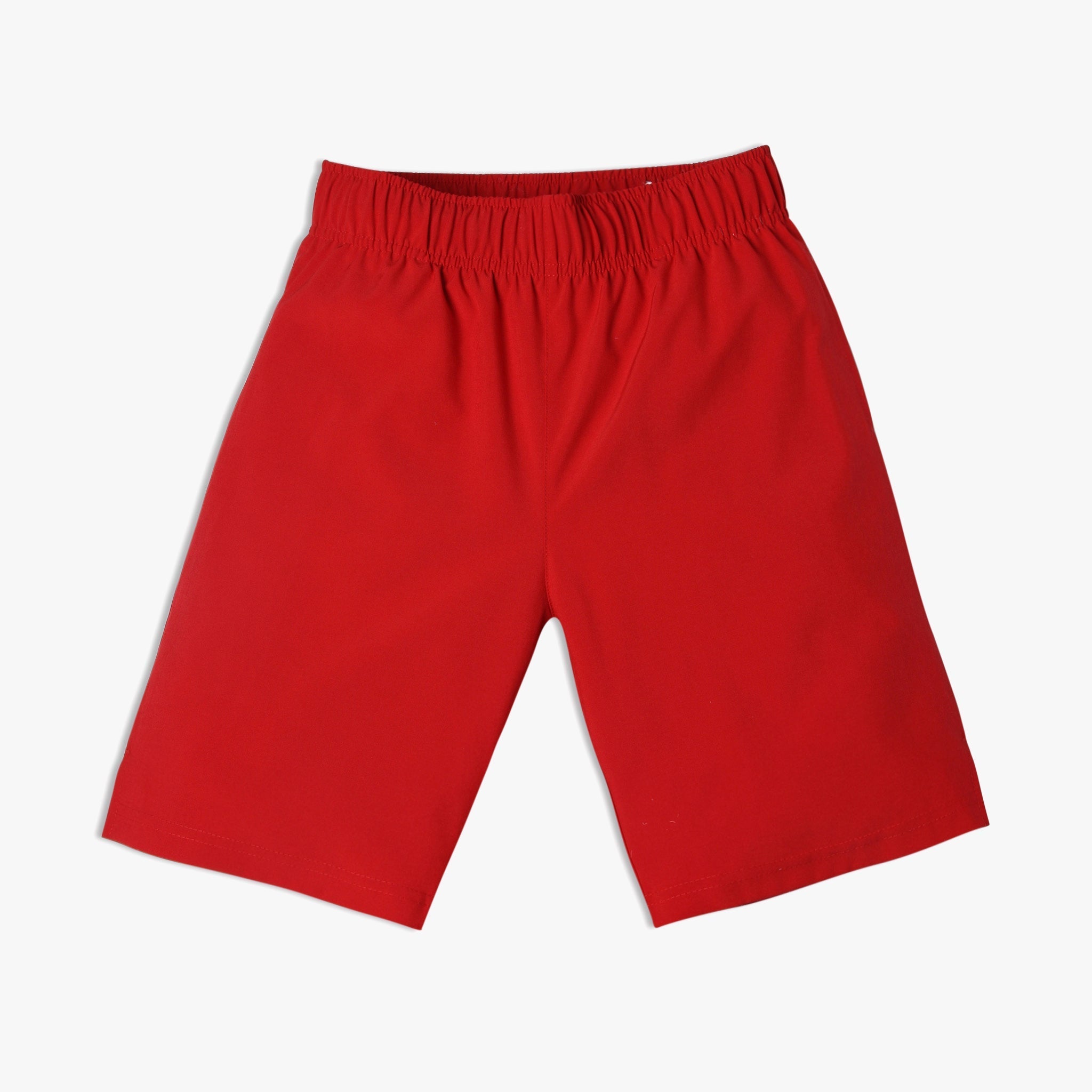 Boy's Regular Fit Solid Mid Rise Shorts