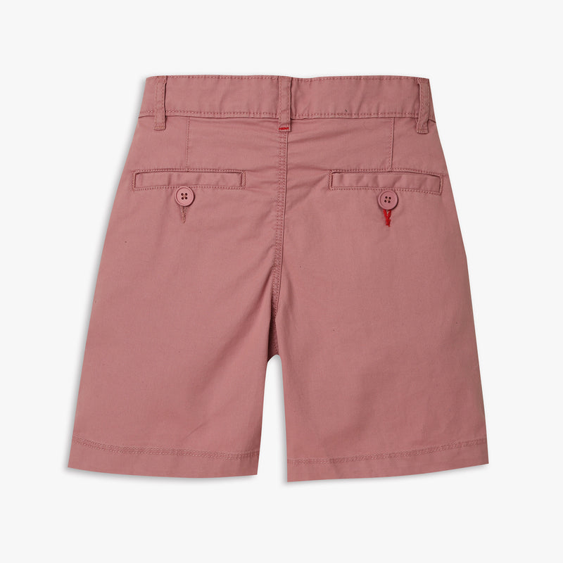 Boys Regular Fit Solid Mid Rise Shorts