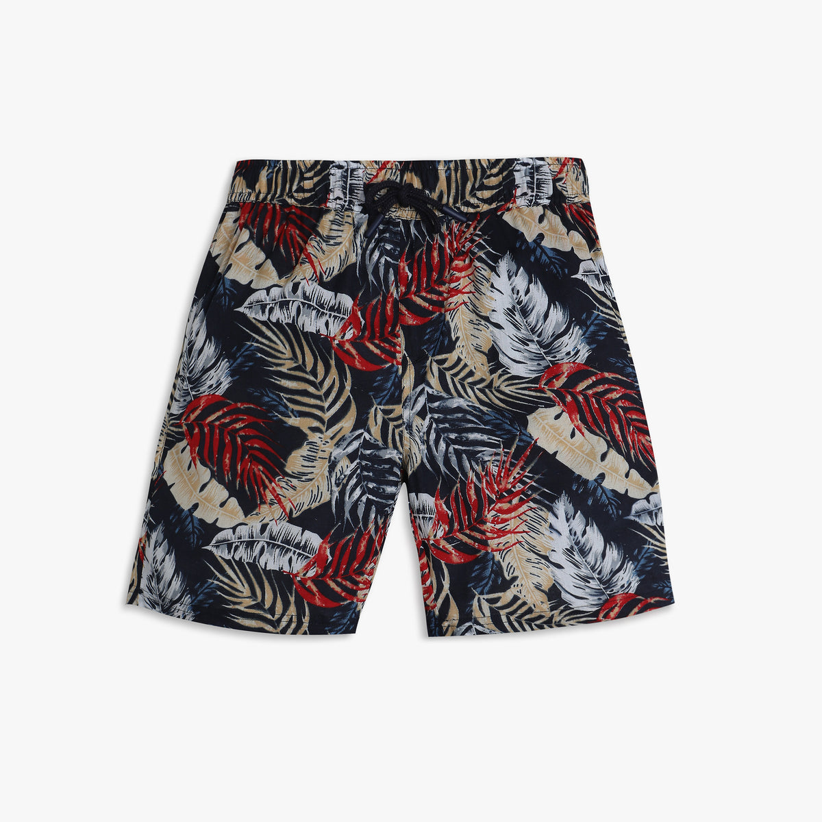 Boys Regular Fit Printed Mid Rise Shorts