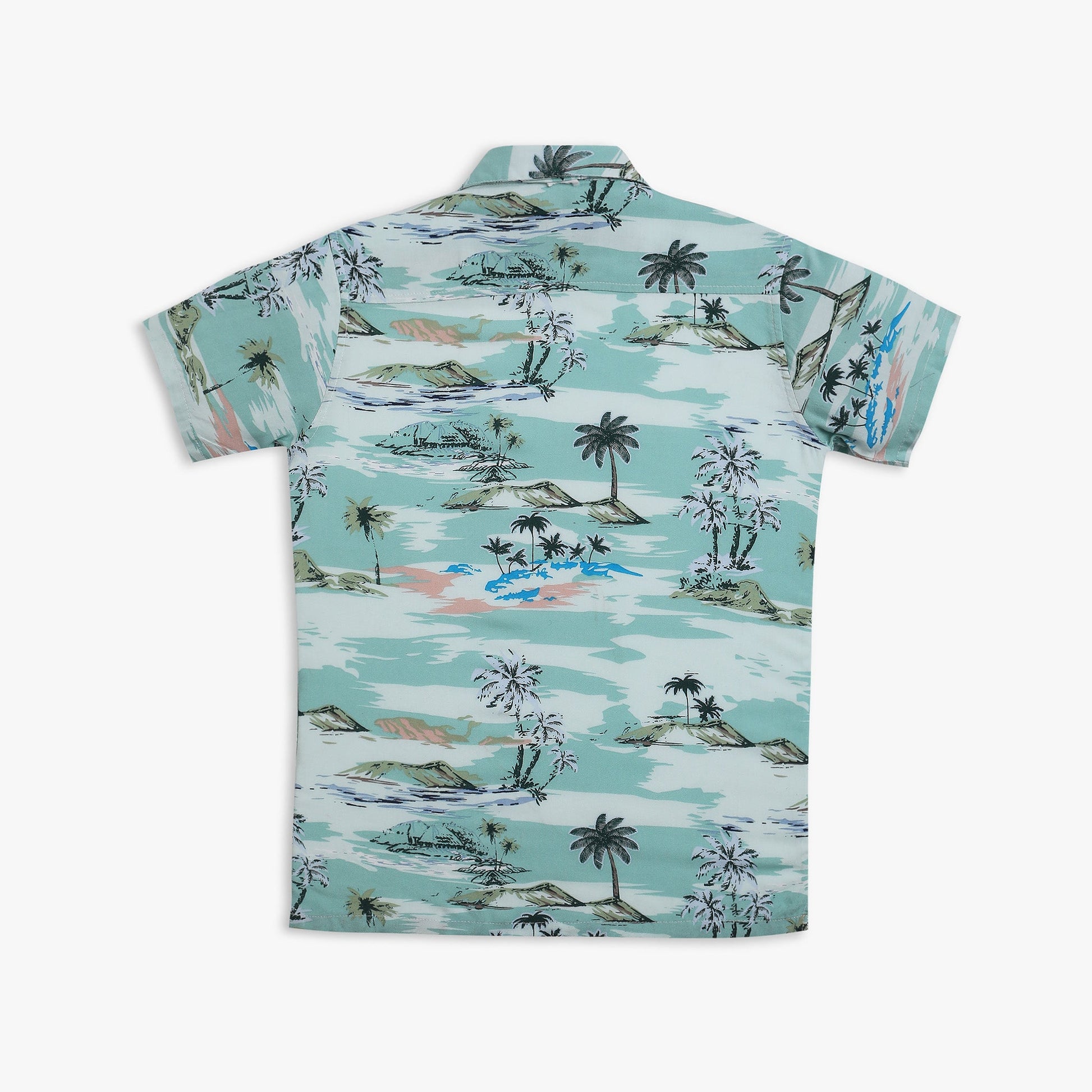 Boy Wearing Boy's Regular Fit Printed Shirt