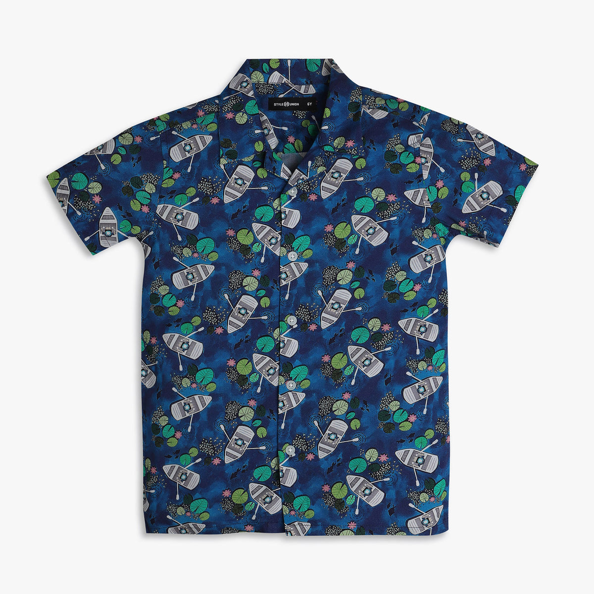 Boys Regular Fit Printed Shirt