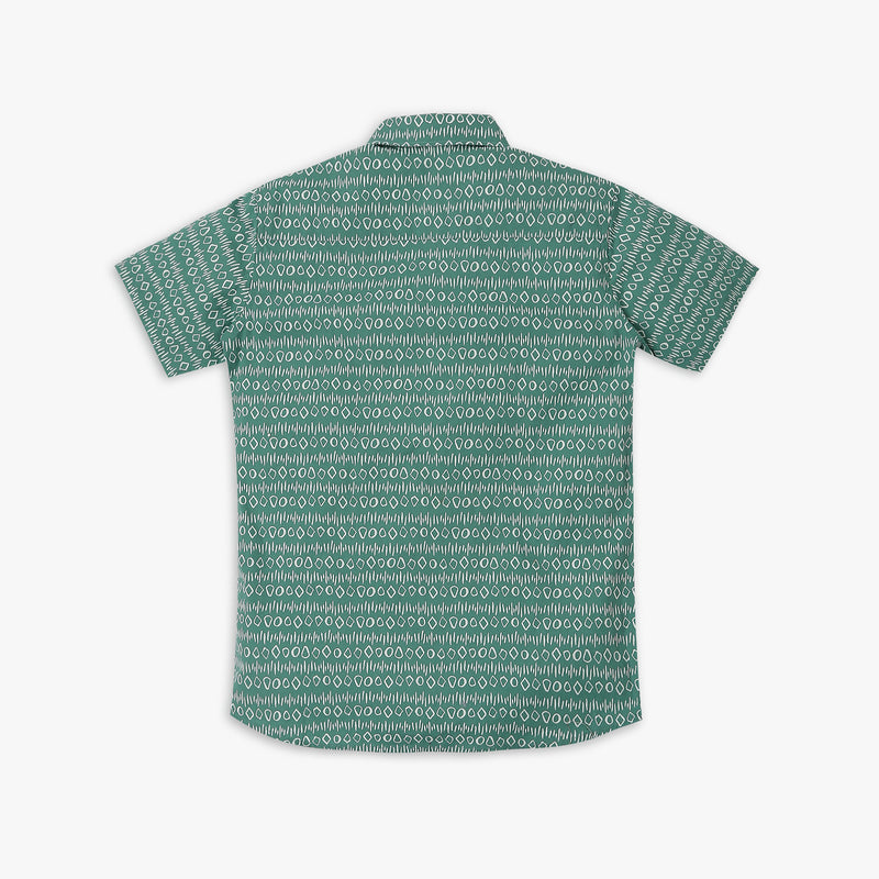 Boy's Regular Fit Printed Shirt