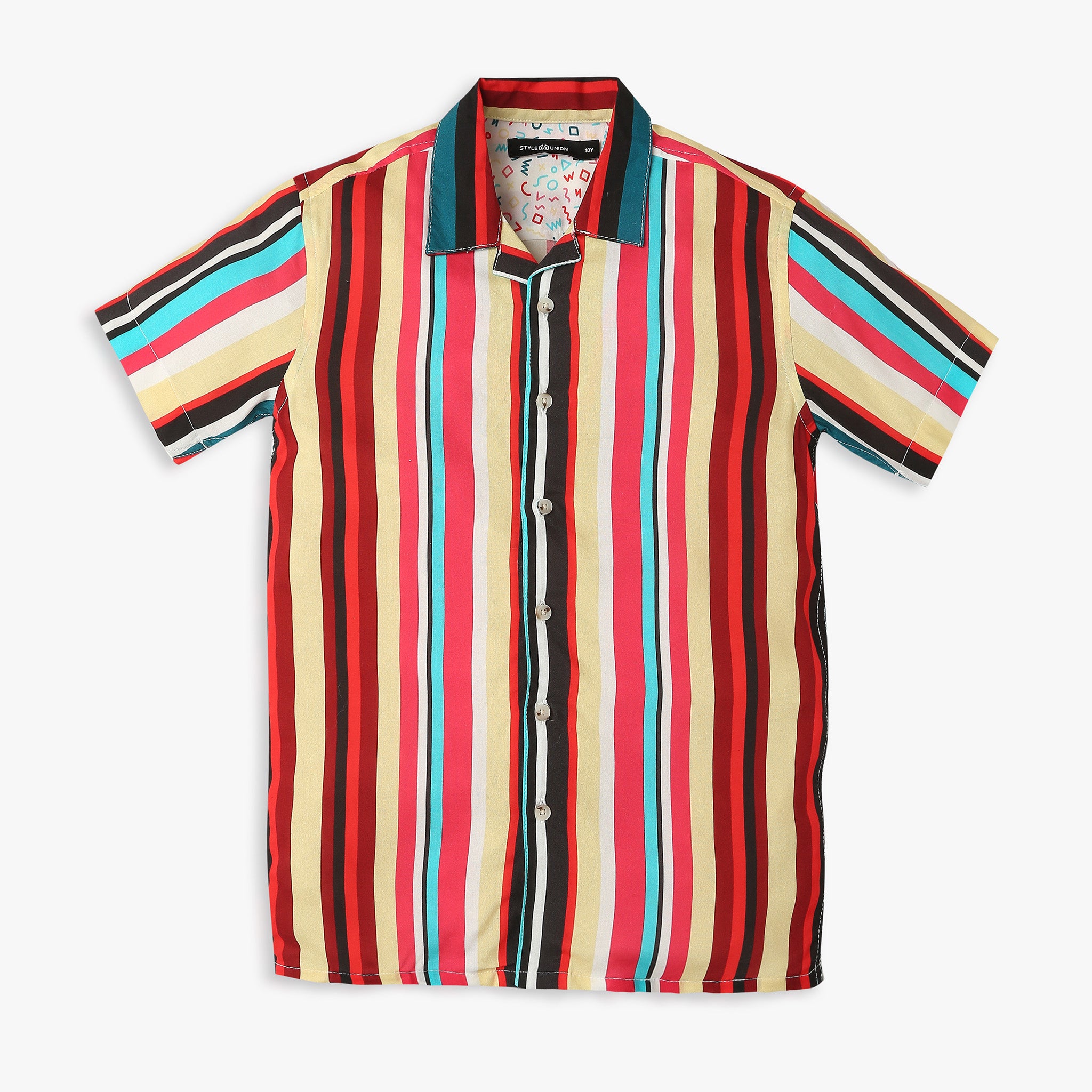 Boys Regular Fit Striped Shirt