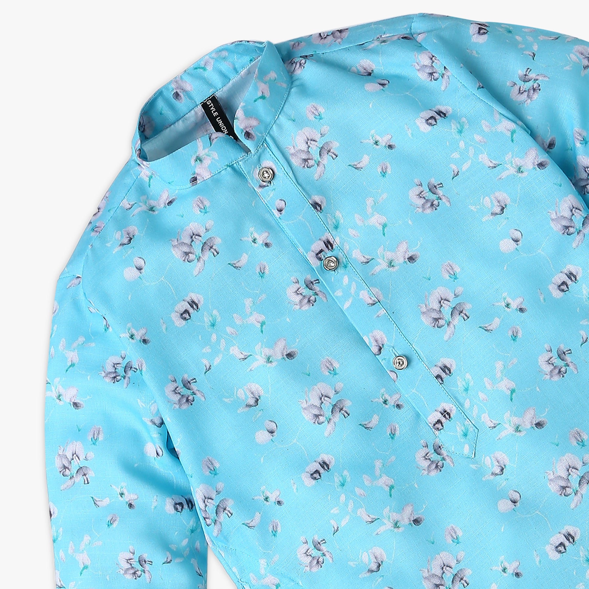 Boy's Regular Fit Printed Kurta Sets