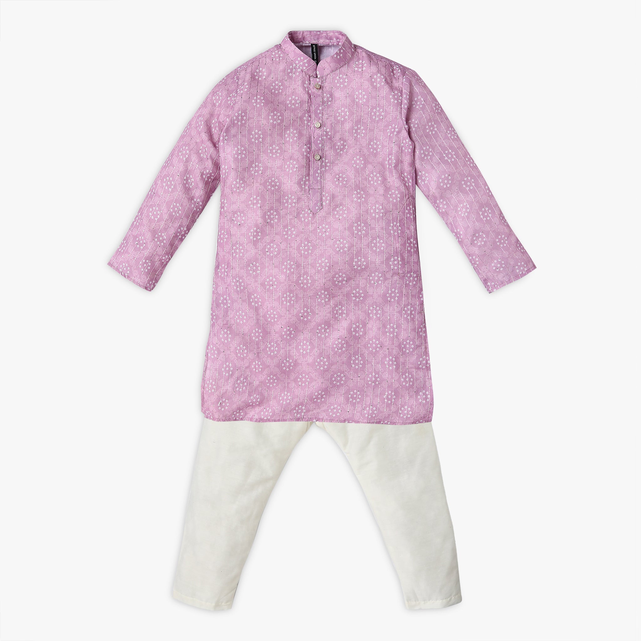 Boy's Regular Fit Embellished Kurta Sets