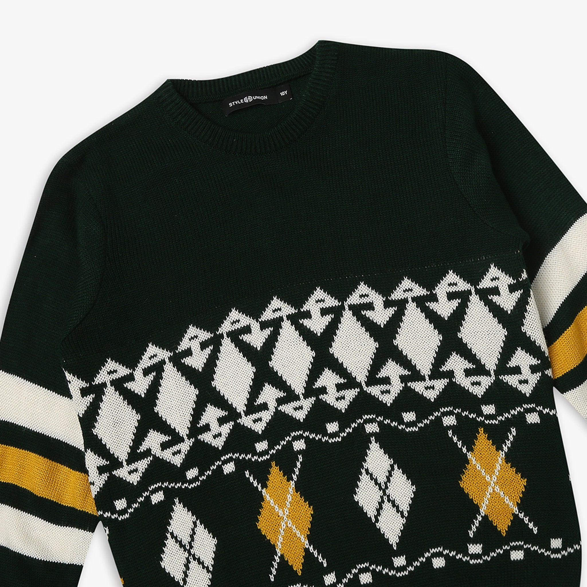 Boy's Regular Fit Jacquard Sweater