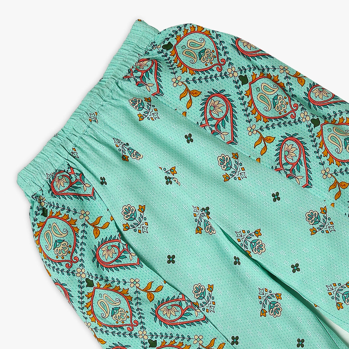 Girl's Regular Fit Printed Mid Rise Pants