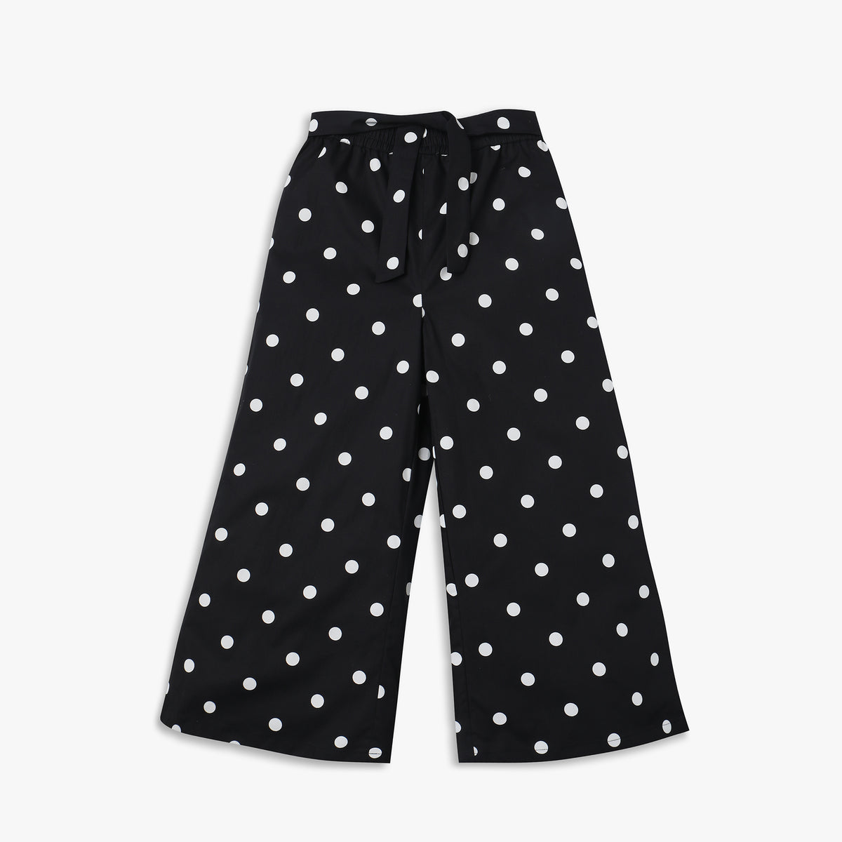 Girls Regular Fit Polka Dots Mid Rise Palazzos