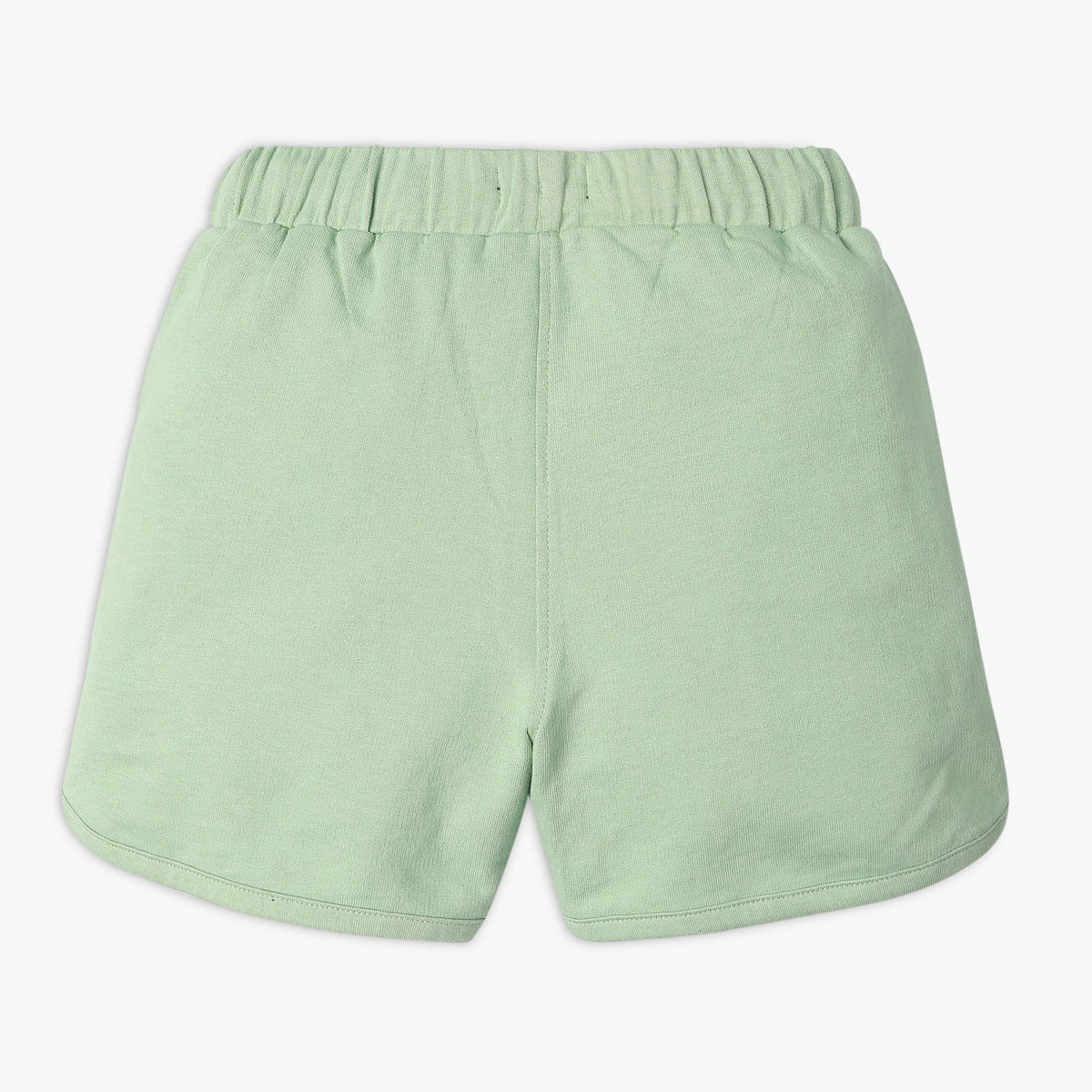 Girl's Regular Fit Solid Mid Rise Shorts