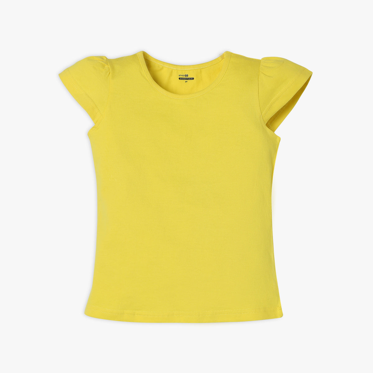 Girl's Regular Fit Solid T-Shirt