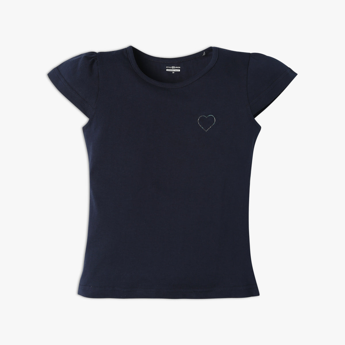 Girl's Regular Fit Solid T-Shirt