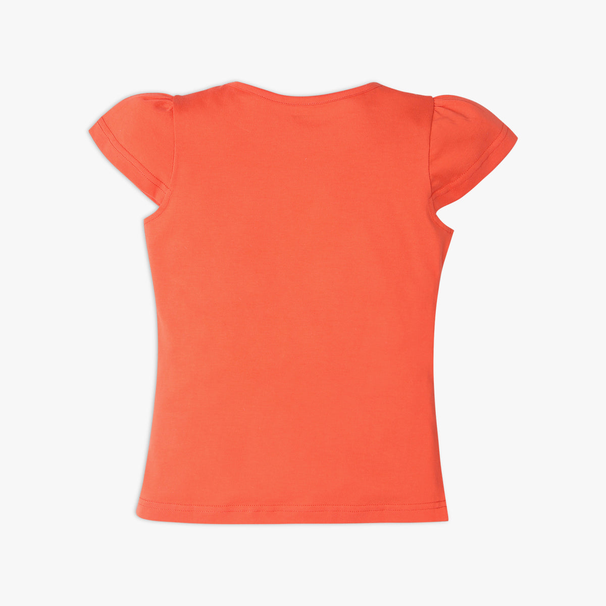 Girl's Regular Fit Solid T-Shirt