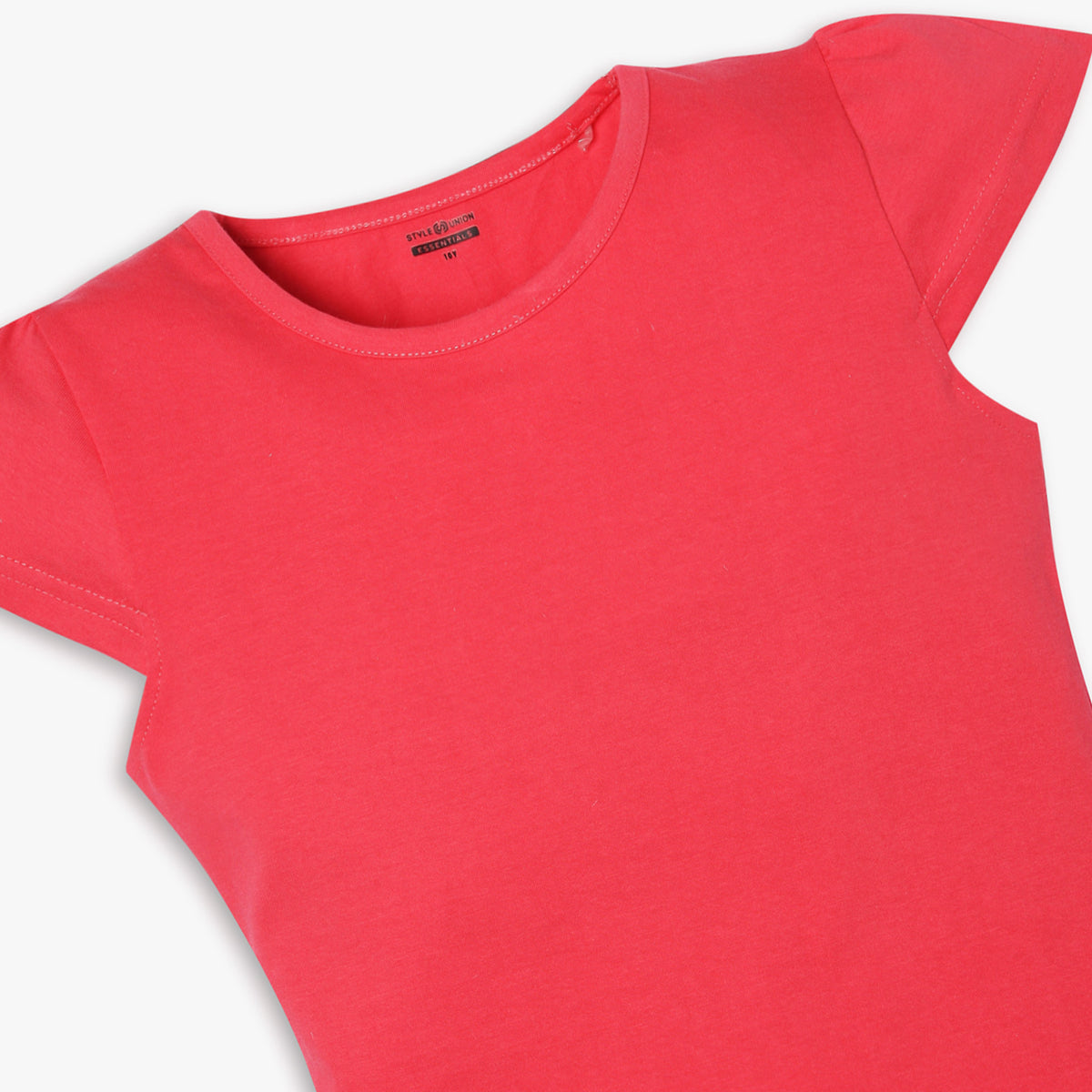 Girl's Regular Fit Solid T-Shirt