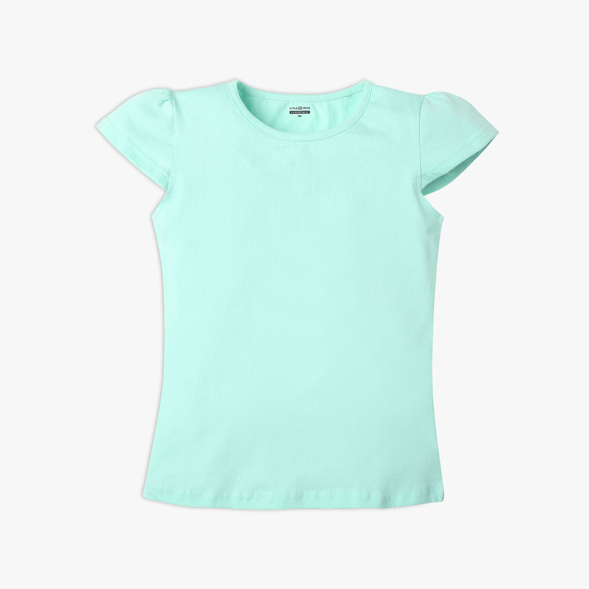 Girl's Regular Fit Solid T-Shirt