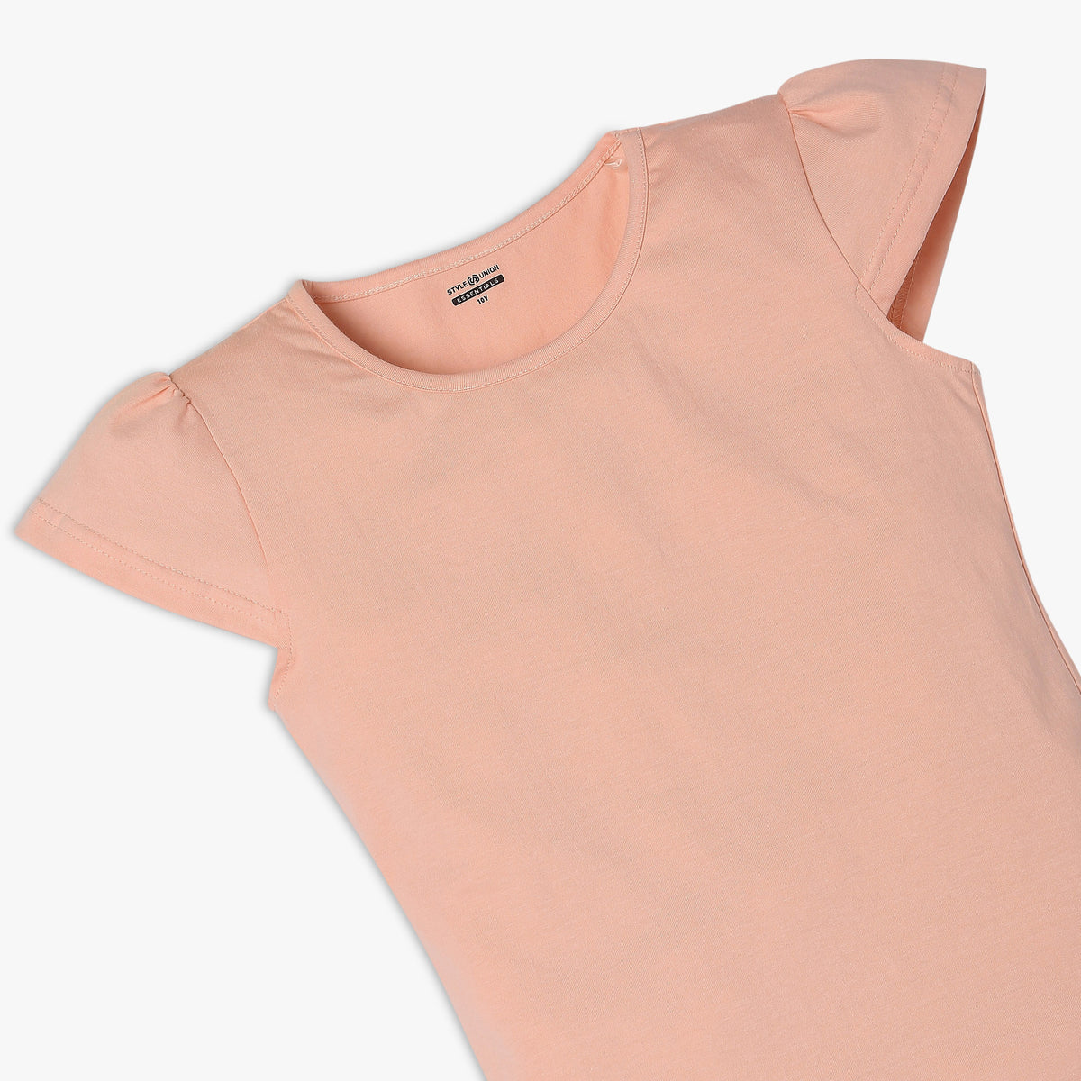 Girl's Regular Fit Solid T-Shirt